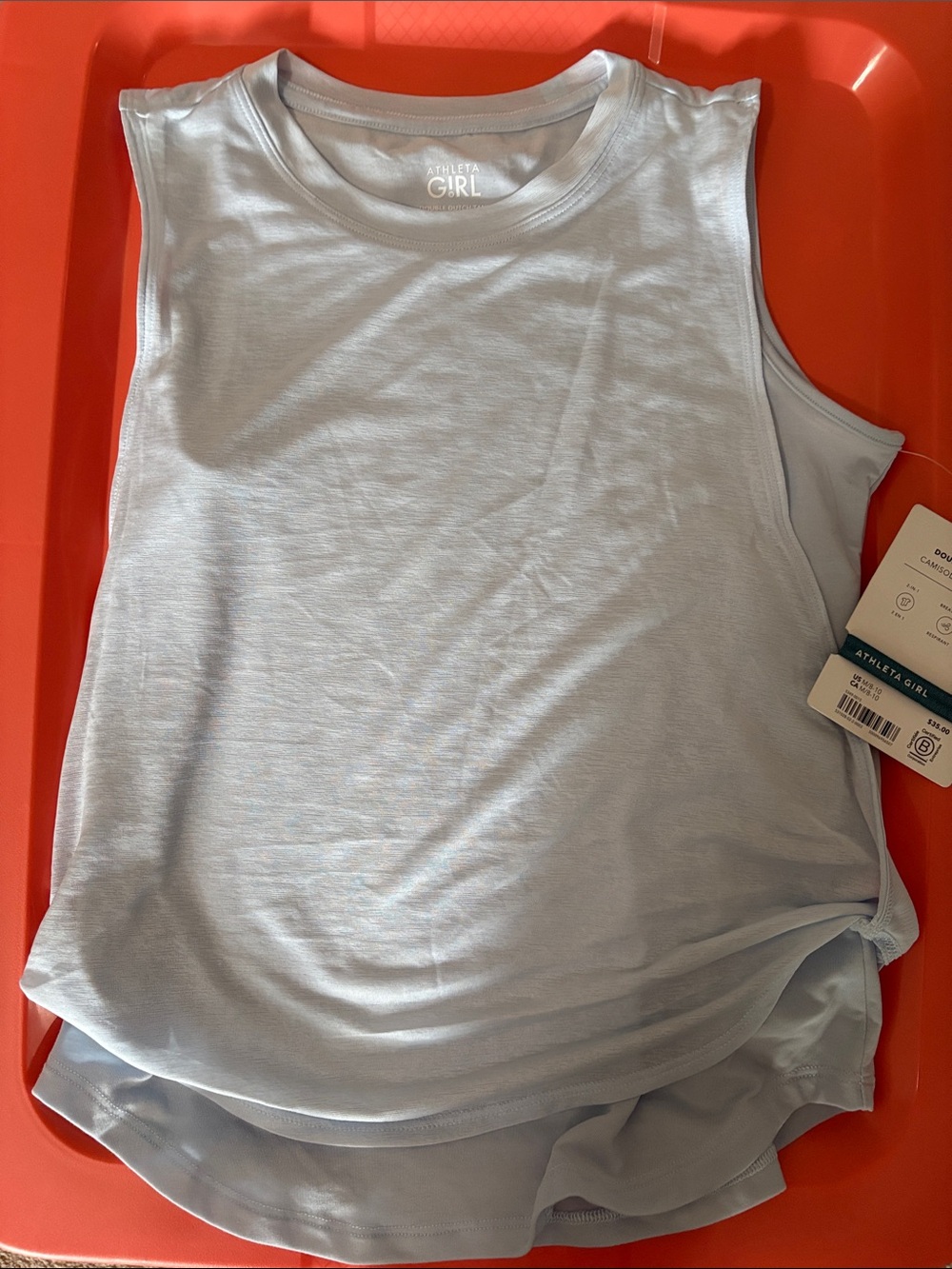 Athleta Pale Blue Sleeveless Athletic Tank